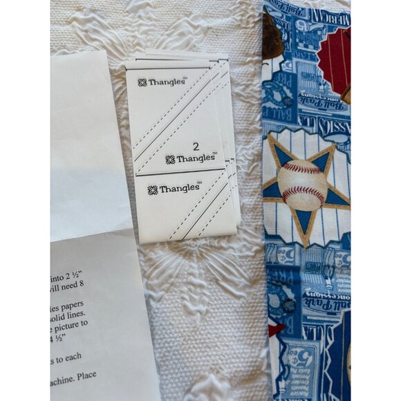 Heartworks‎ Quilts & Fabrics "Take Me Out To The Ball Game" Wall Quilt Kit - Picture 5 of 9